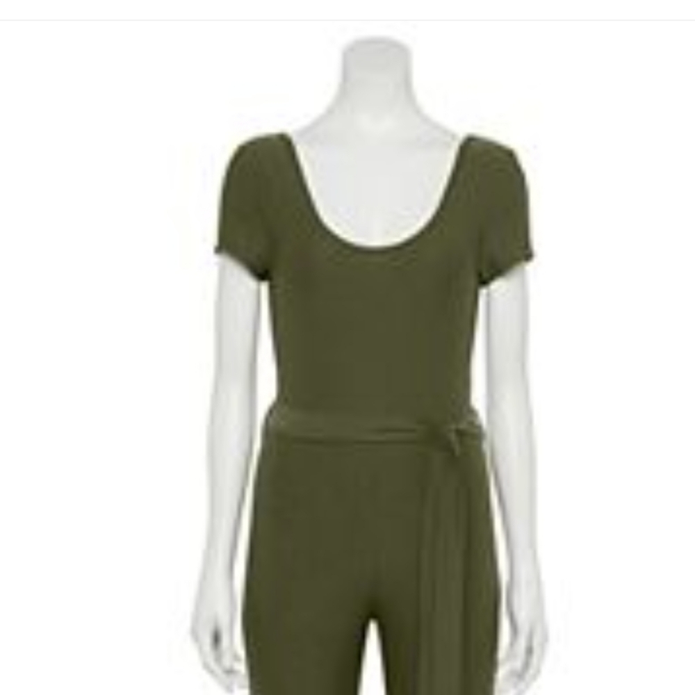 Olive Green Romper by Almost Famous Plus Size 1XL